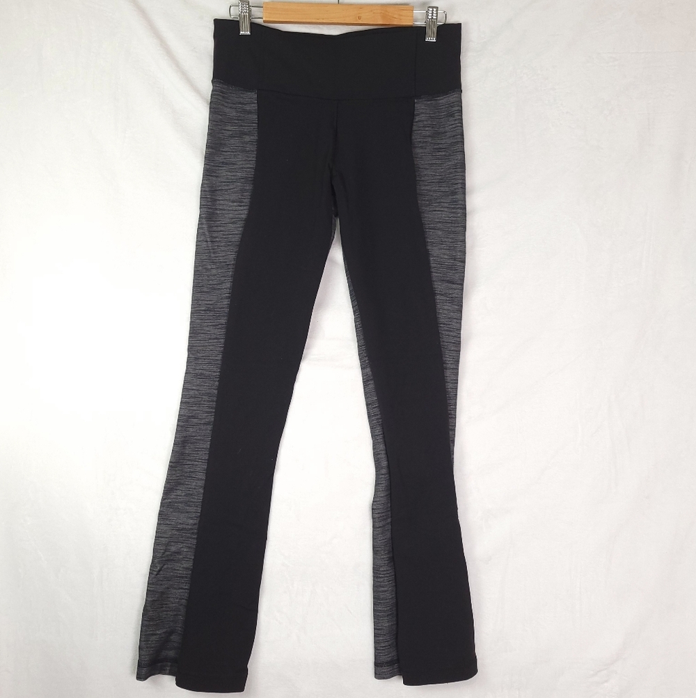 Lululemon Barre Pulse High Rise Flare Leggings Black/Gray